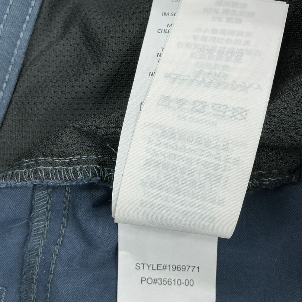 prAna Brion Pants II Mens 34x32 Grey Blue Standard Fit Nylon Stretch Performance - Picture 9 of 11